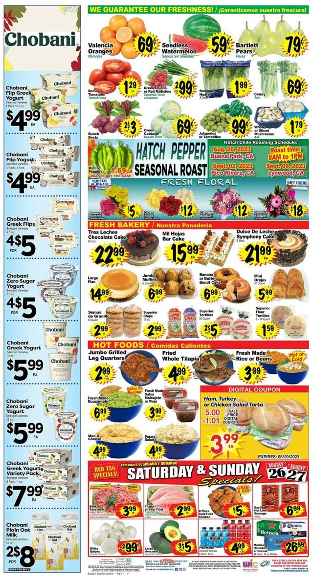 Superior Grocers Ad from 08/23/2023