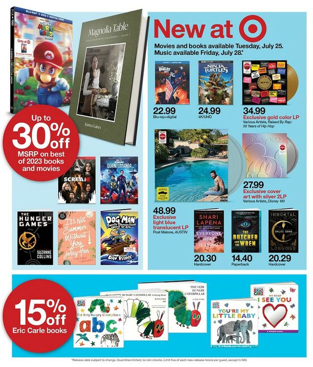 Target Ad from 07/23/2023