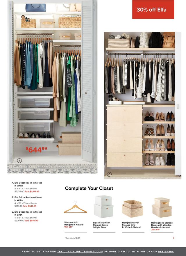 The Container Store Ad from 12/26/2020