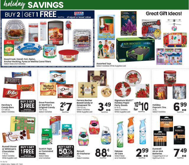 Tom Thumb Ad from 12/09/2020