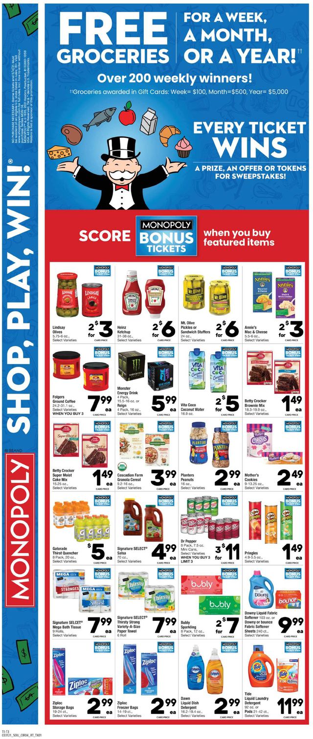 Tom Thumb Ad from 03/31/2021