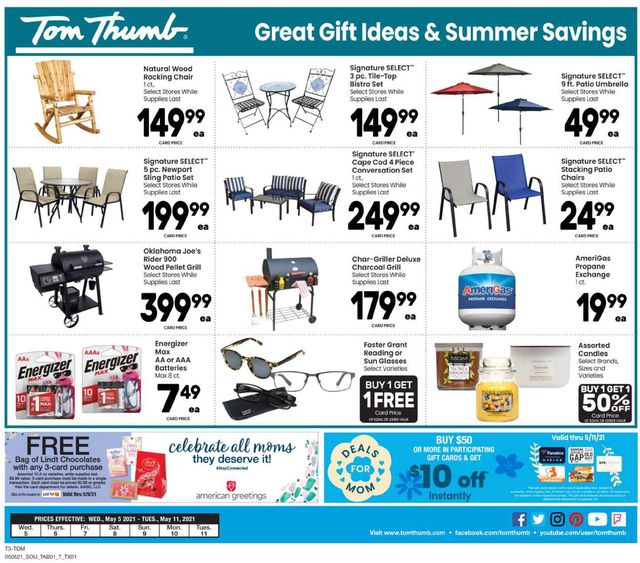 Tom Thumb Ad from 05/05/2021