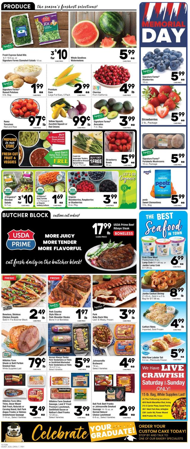 Tom Thumb Ad from 05/26/2021