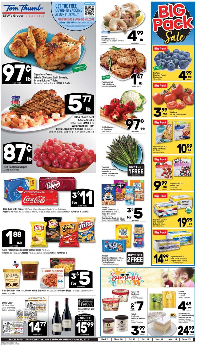 Tom Thumb Ad from 06/09/2021