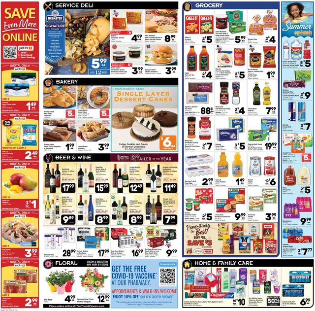 Tom Thumb Ad from 06/23/2021