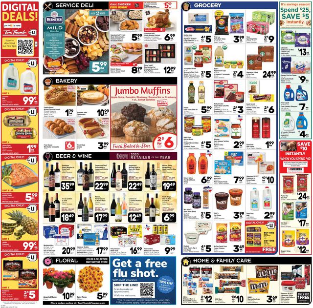 Tom Thumb Ad from 09/22/2021