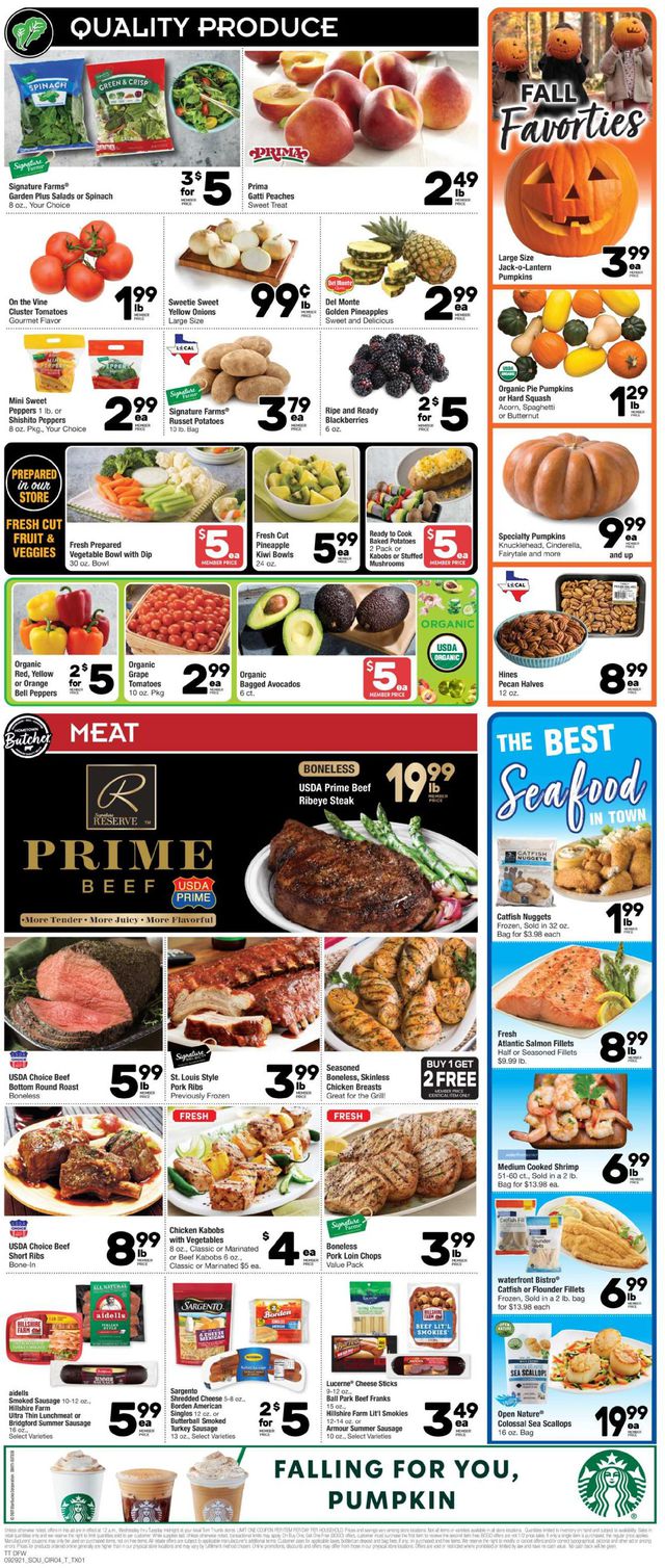 Tom Thumb Ad from 09/29/2021