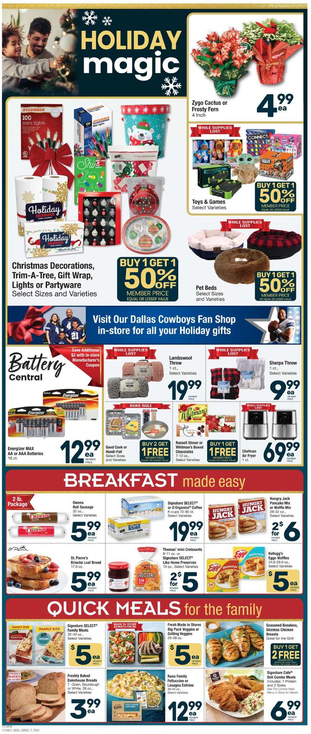 Tom Thumb Ad from 11/24/2021