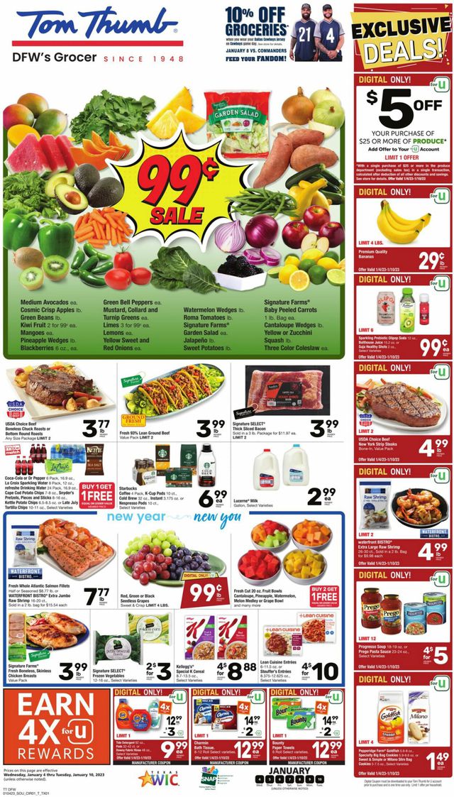 Tom Thumb Ad from 01/04/2023