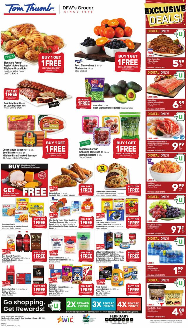 Tom Thumb Ad from 02/22/2023