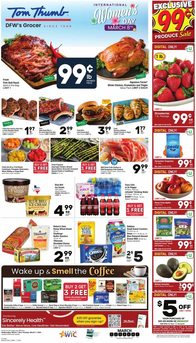 Tom Thumb Ad from 03/01/2023