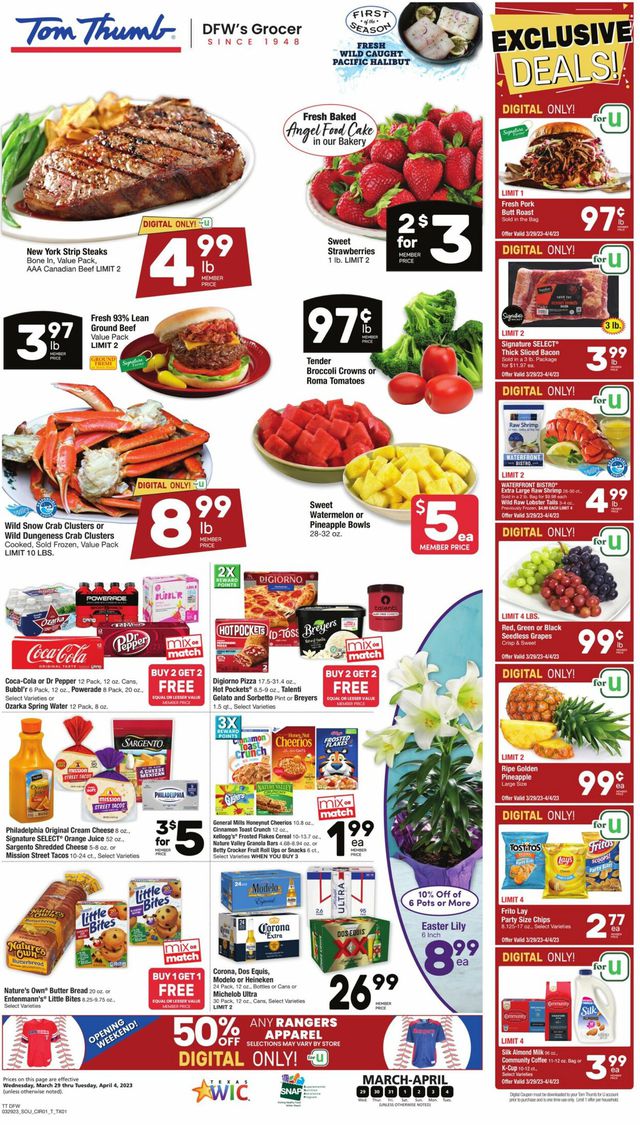 Tom Thumb Ad from 03/29/2023