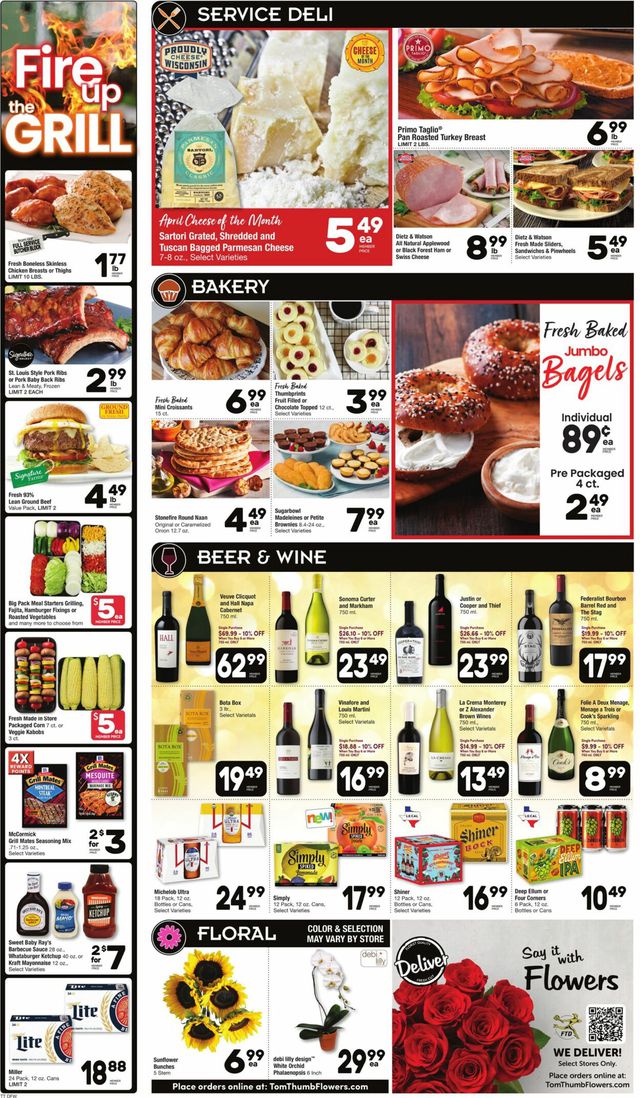 Tom Thumb Ad from 04/12/2023