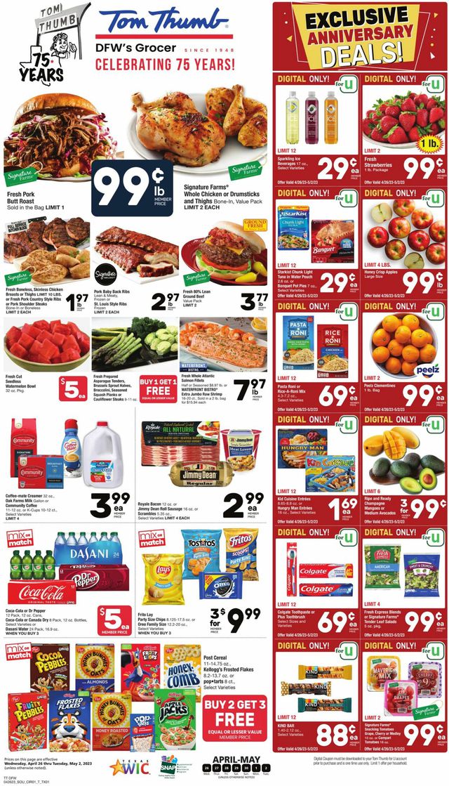 Tom Thumb Ad from 04/26/2023