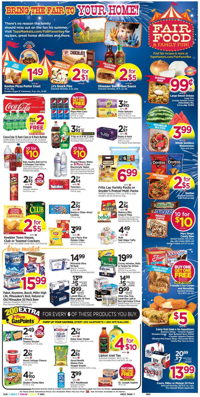 Tops Friendly Markets Ad from 08/16/2020