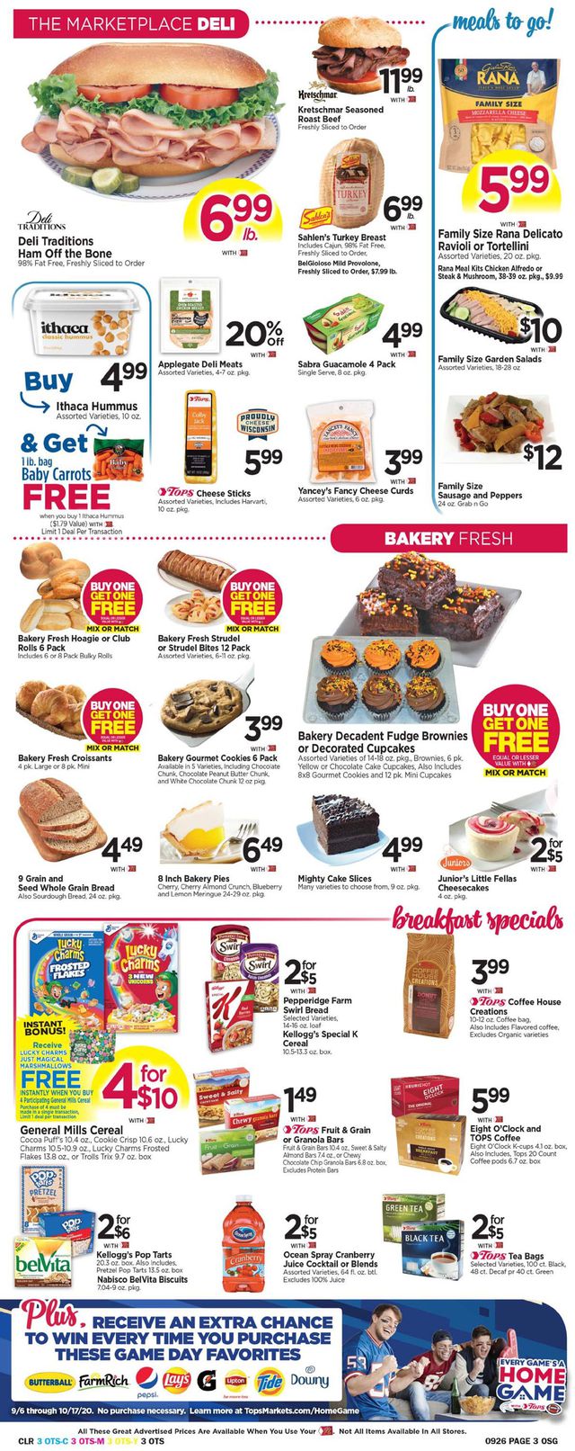 Tops Friendly Markets Ad from 09/20/2020