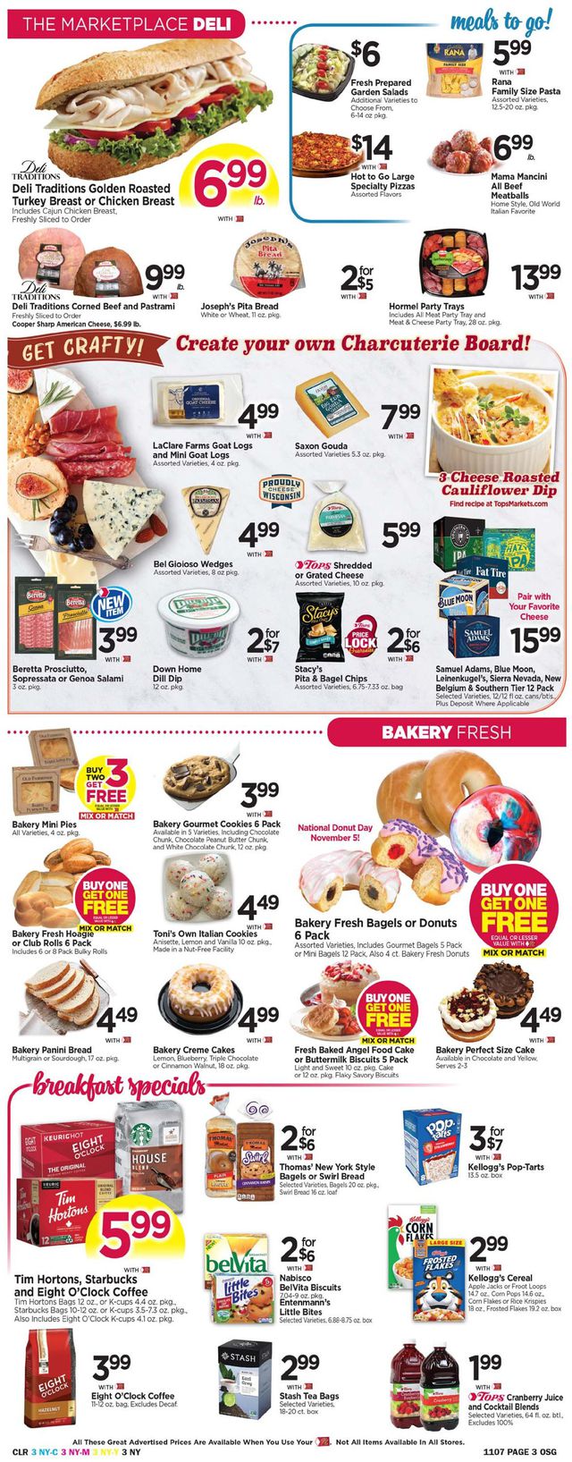 Tops Friendly Markets Ad from 11/01/2020