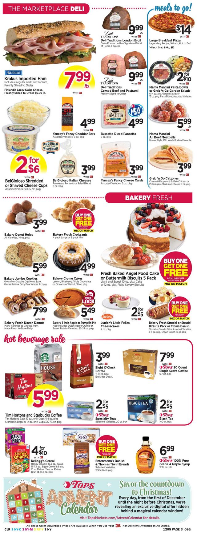 Tops Friendly Markets Ad from 11/29/2020