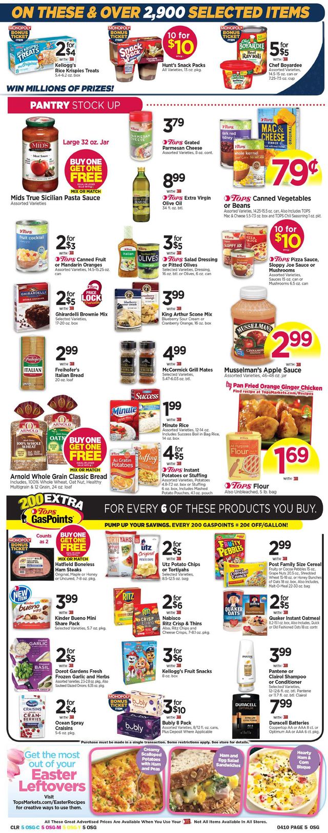 Tops Friendly Markets Ad from 04/04/2021