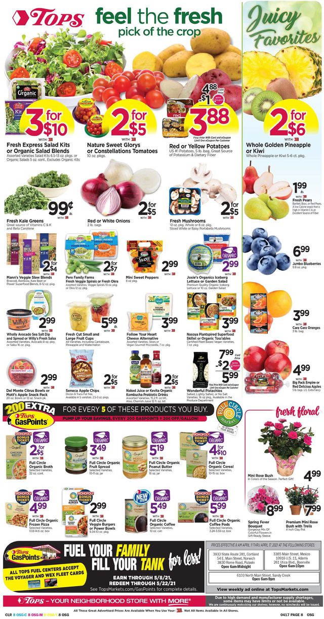 Tops Friendly Markets Ad from 04/11/2021