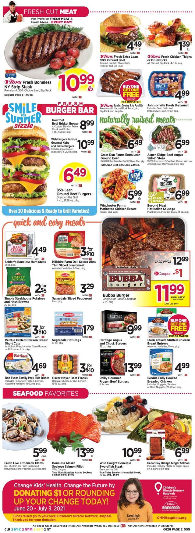 Tops Friendly Markets Ad from 06/20/2021