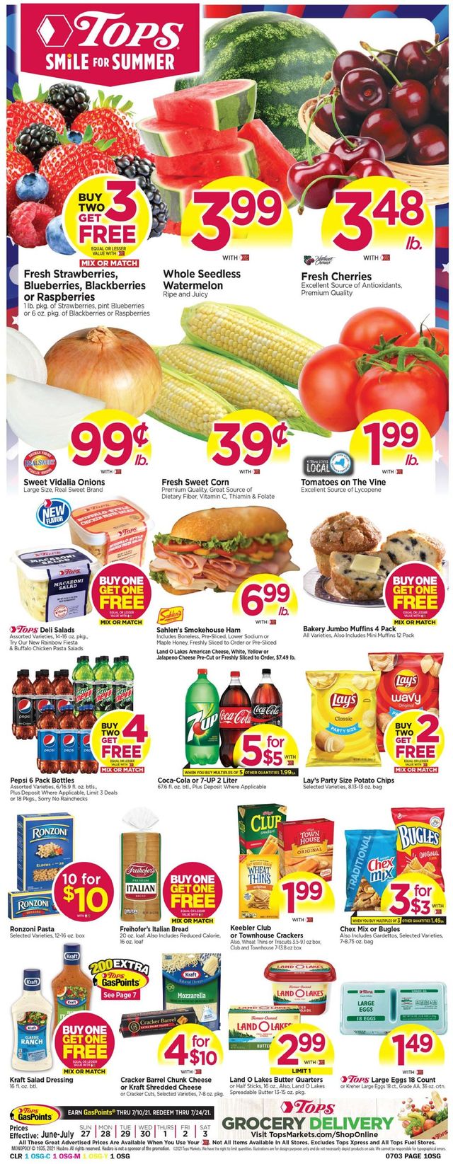 Tops Friendly Markets Ad from 06/27/2021