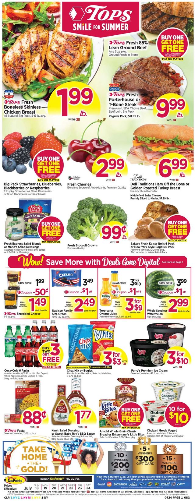 Tops Friendly Markets Ad from 07/18/2021