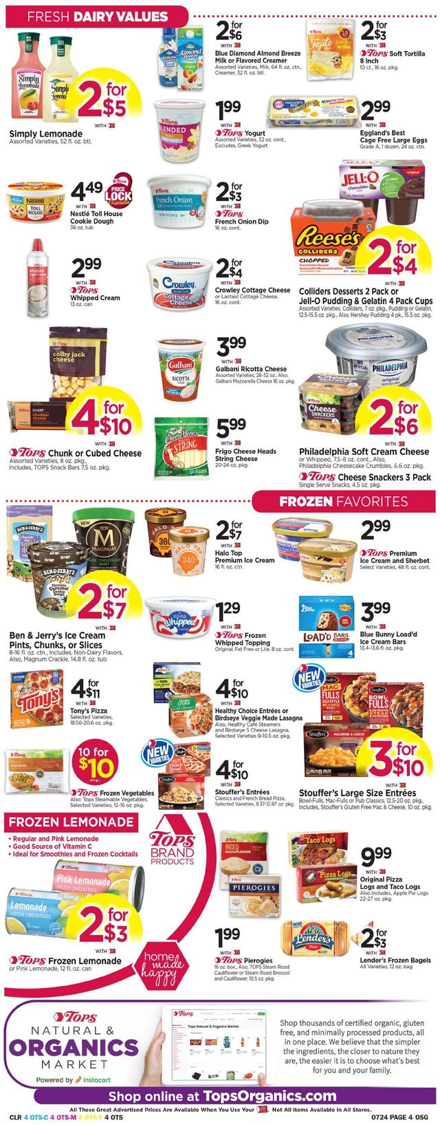 Tops Friendly Markets Ad from 07/18/2021