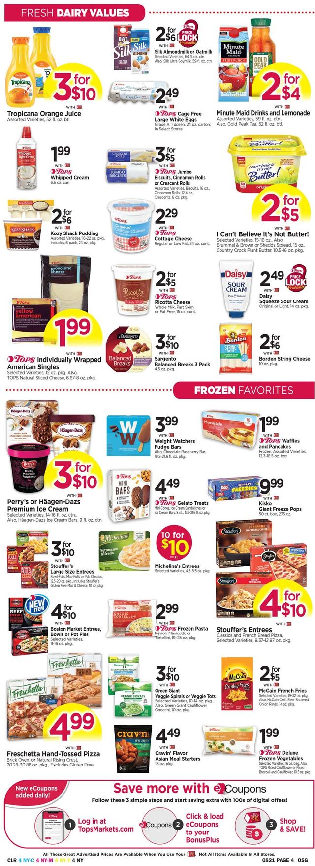 Tops Friendly Markets Ad from 08/15/2021