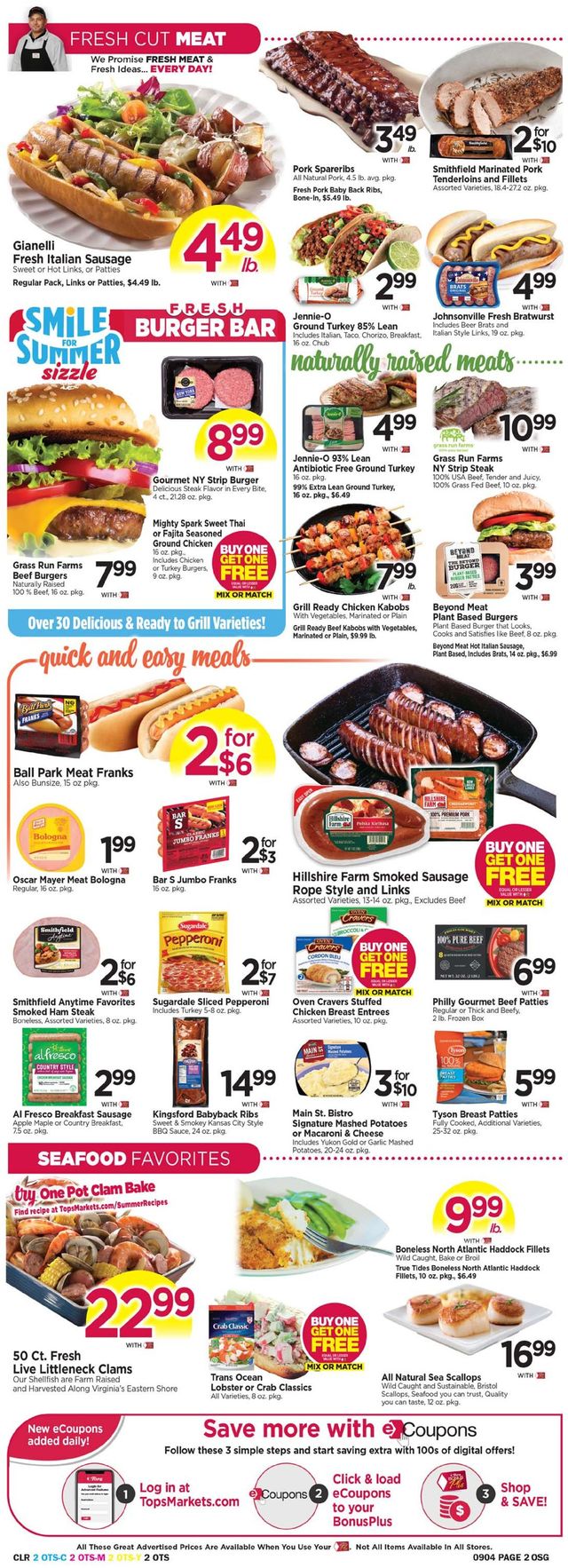 Tops Friendly Markets Ad from 08/29/2021