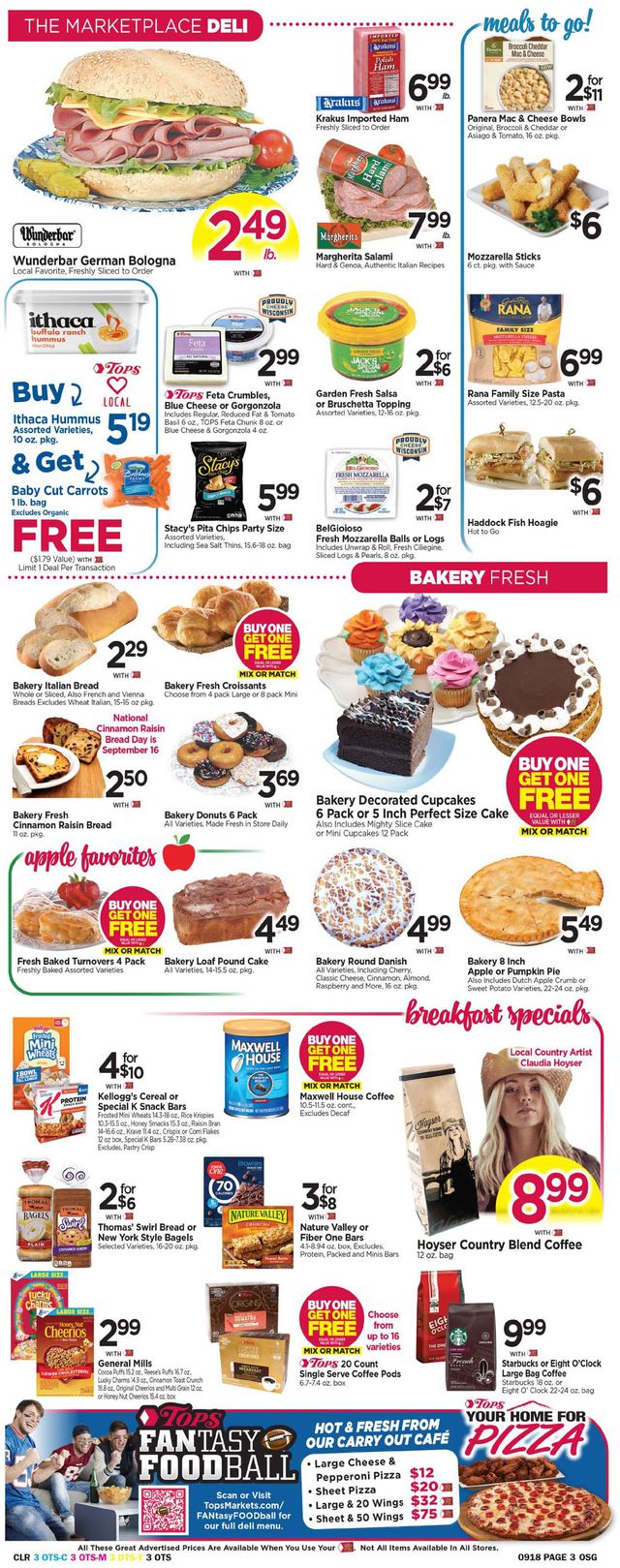 Tops Friendly Markets Ad from 09/12/2021