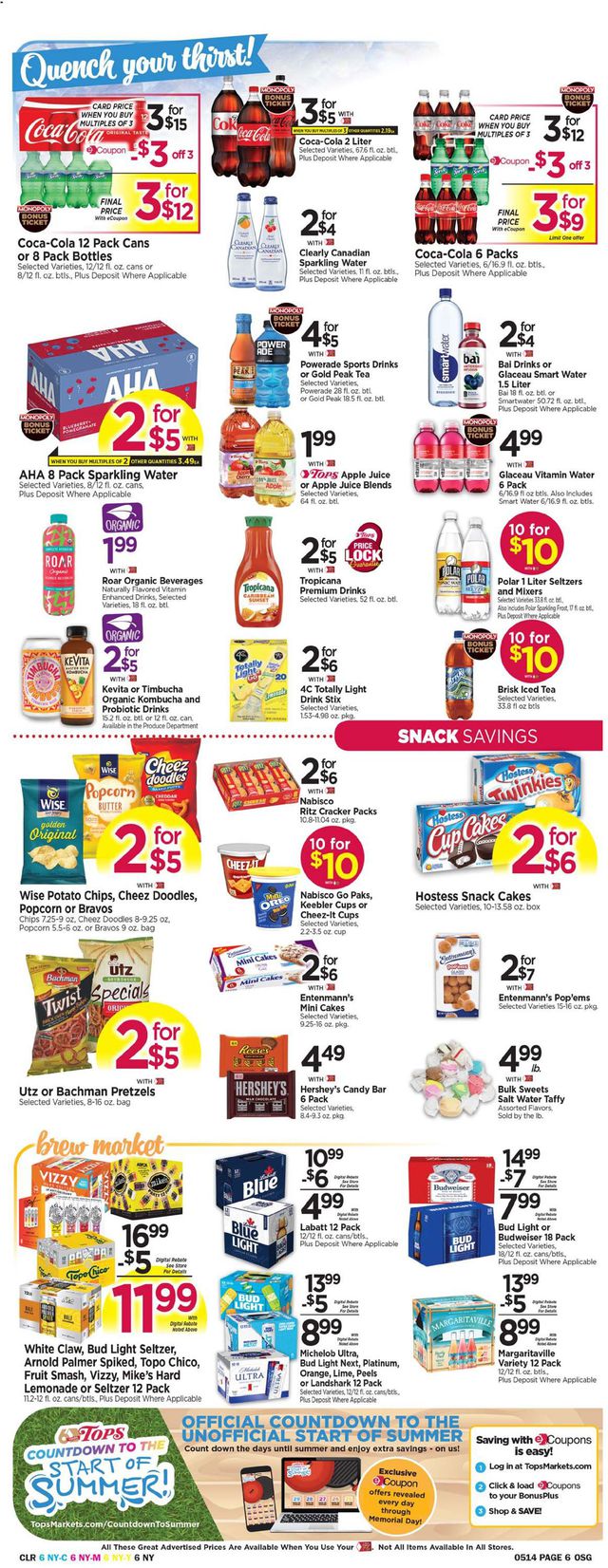 Tops Friendly Markets Ad from 05/08/2022