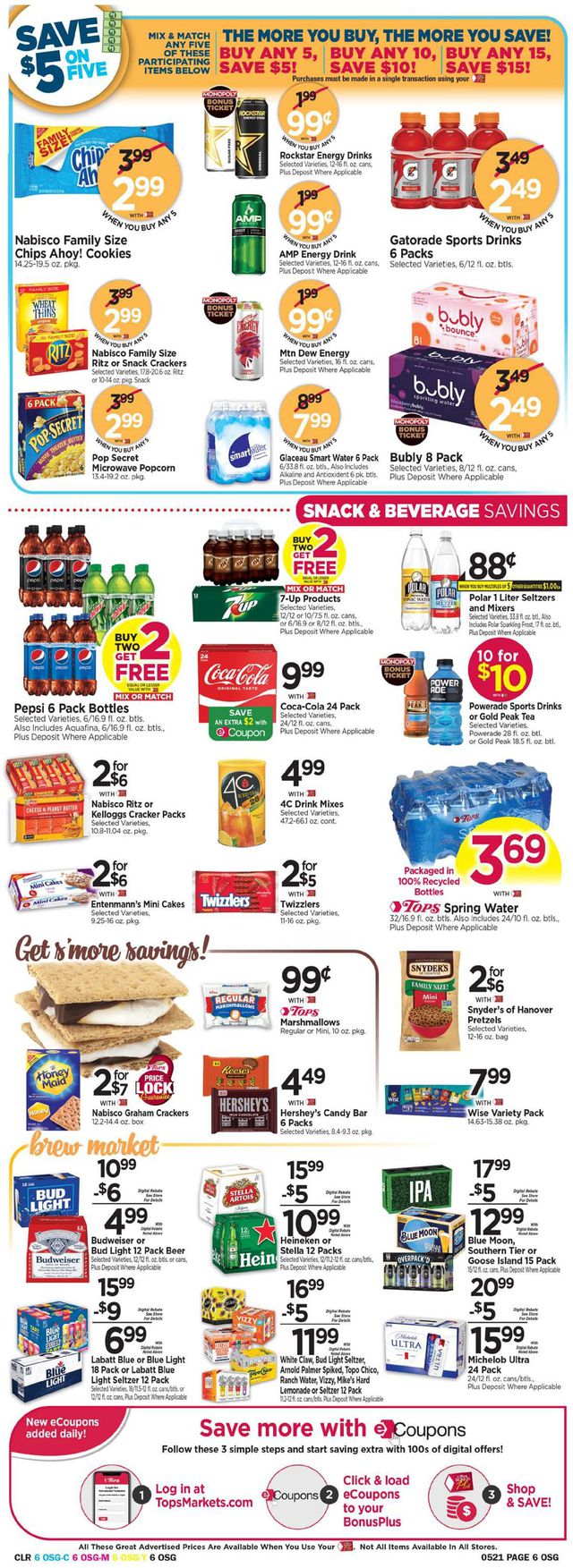 Tops Friendly Markets Ad from 05/15/2022
