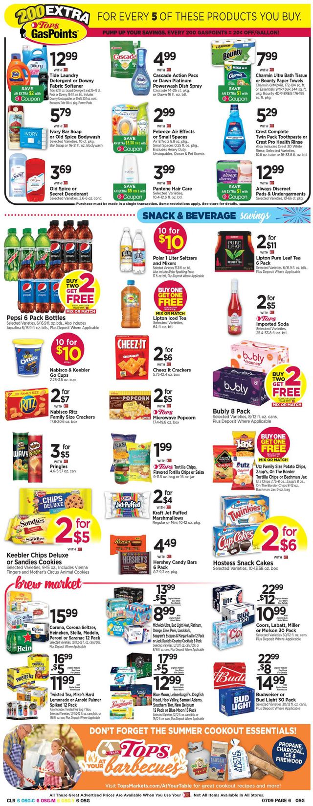 Tops Friendly Markets Ad from 07/03/2022