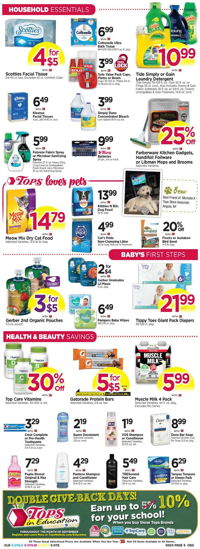 Tops Friendly Markets Ad from 09/18/2022