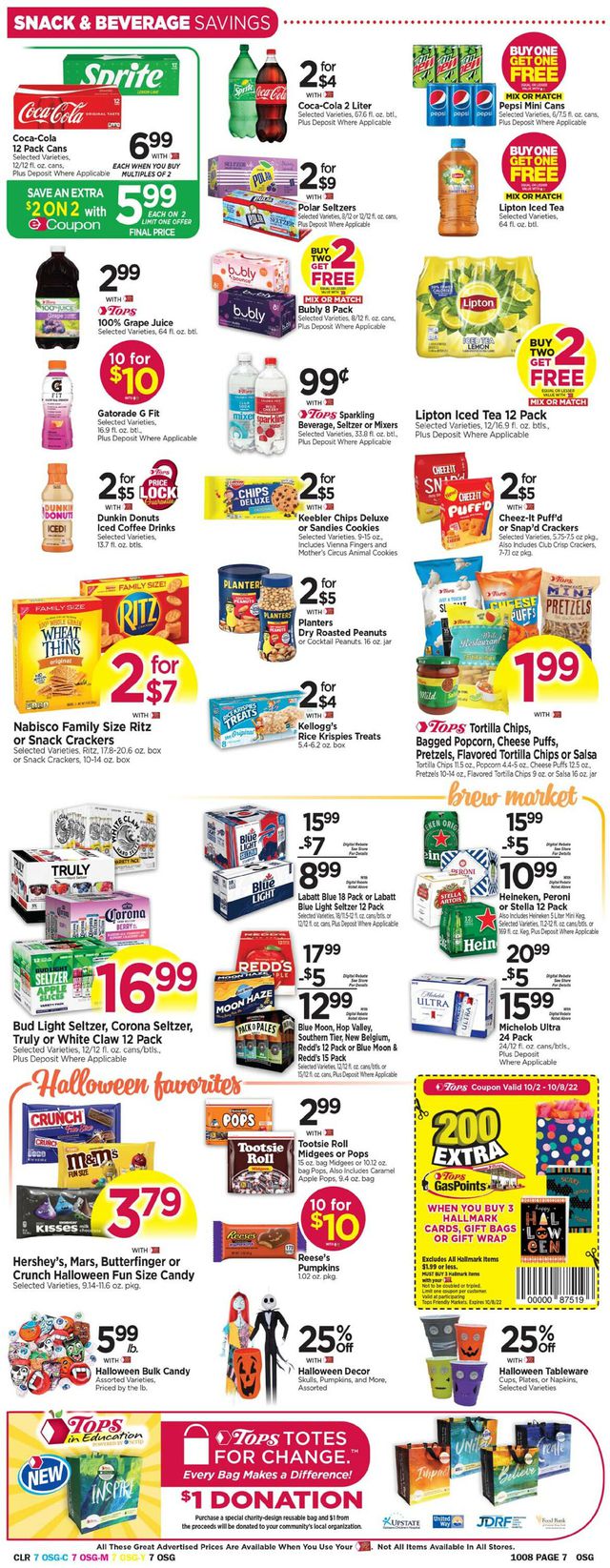 Tops Friendly Markets Ad from 10/02/2022