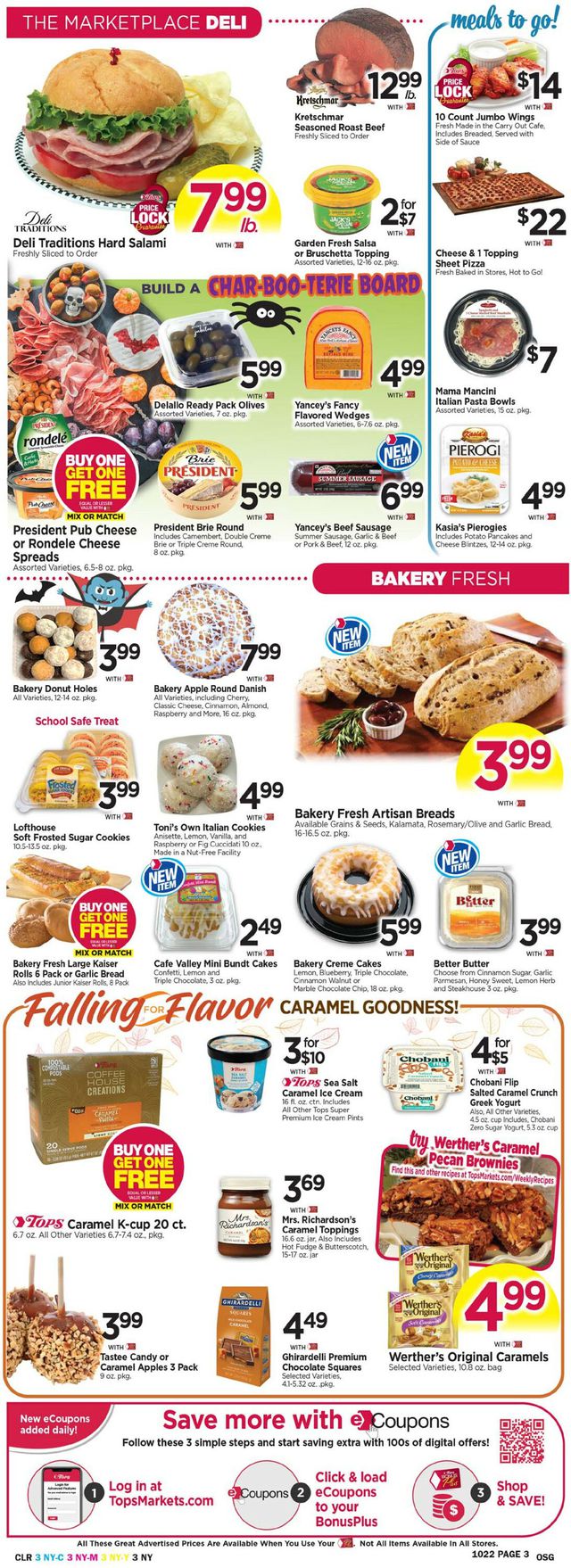Tops Friendly Markets Ad from 10/16/2022