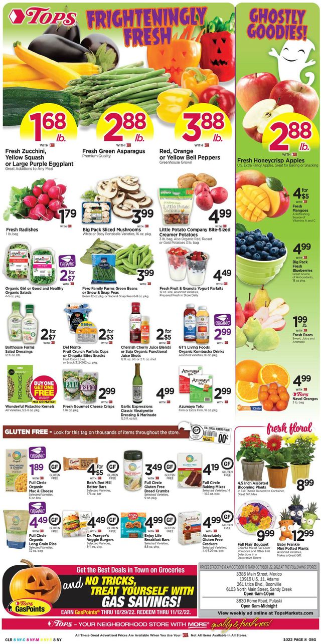 Tops Friendly Markets Ad from 10/16/2022