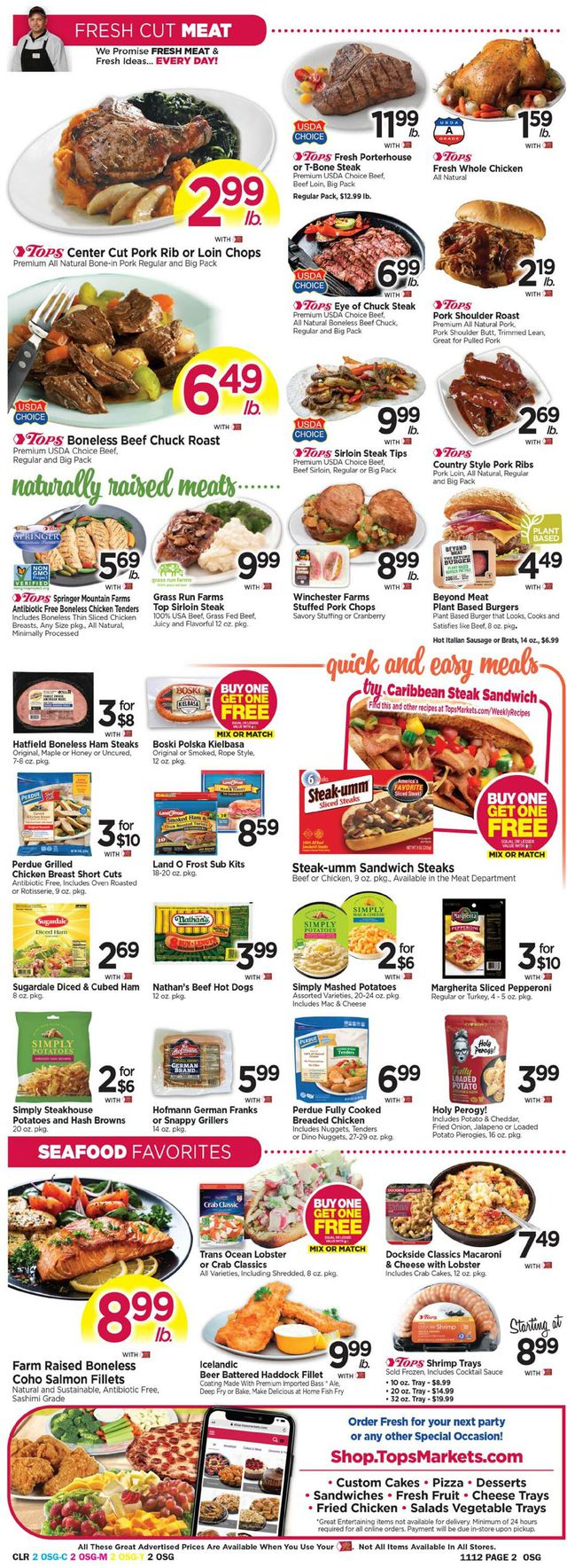 Tops Friendly Markets Ad from 11/06/2022