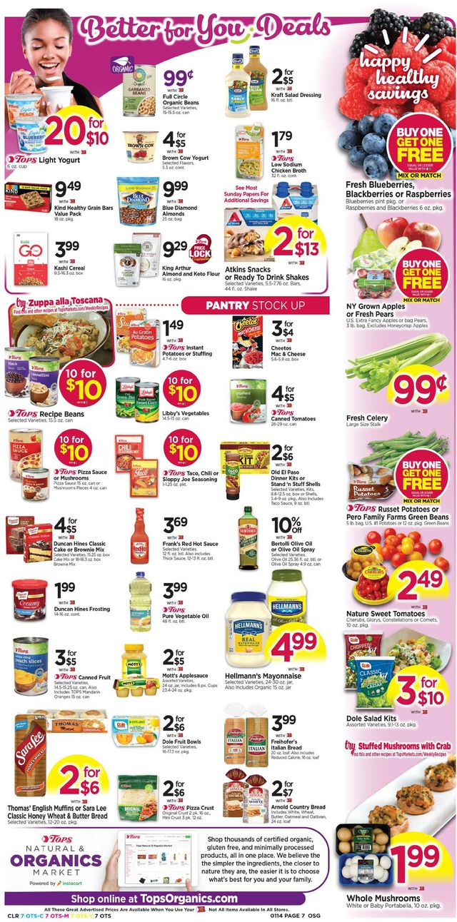 Tops Friendly Markets Ad from 01/08/2023