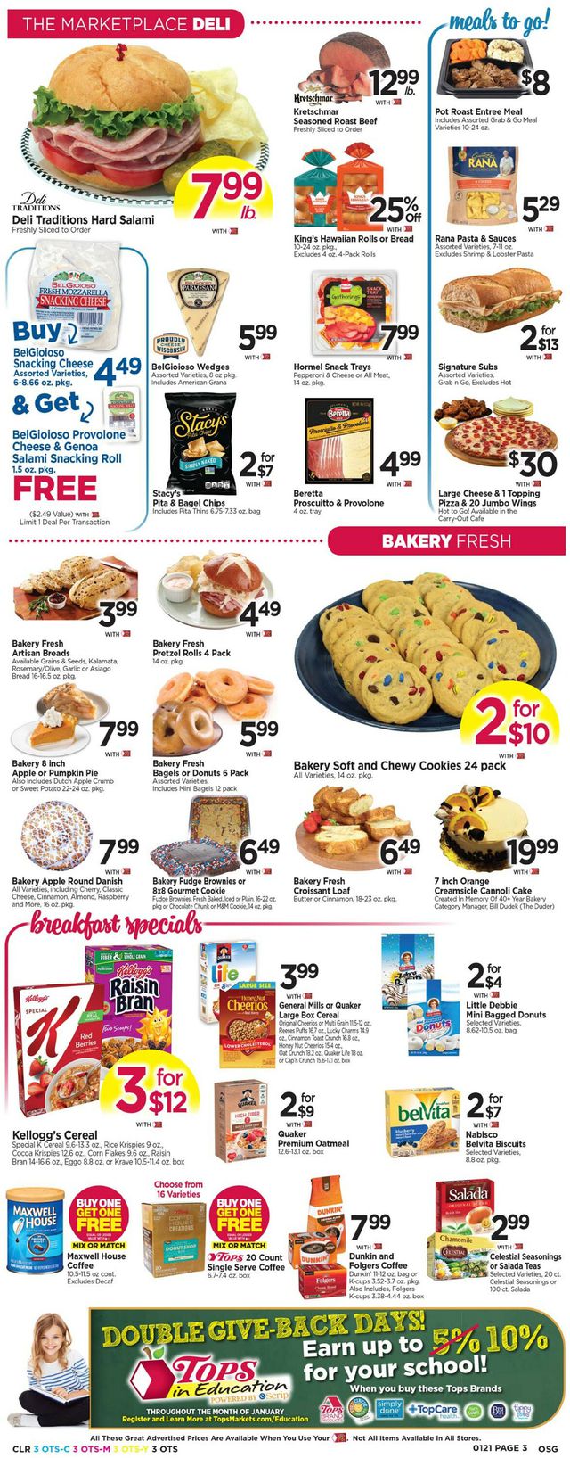 Tops Friendly Markets Ad from 01/15/2023