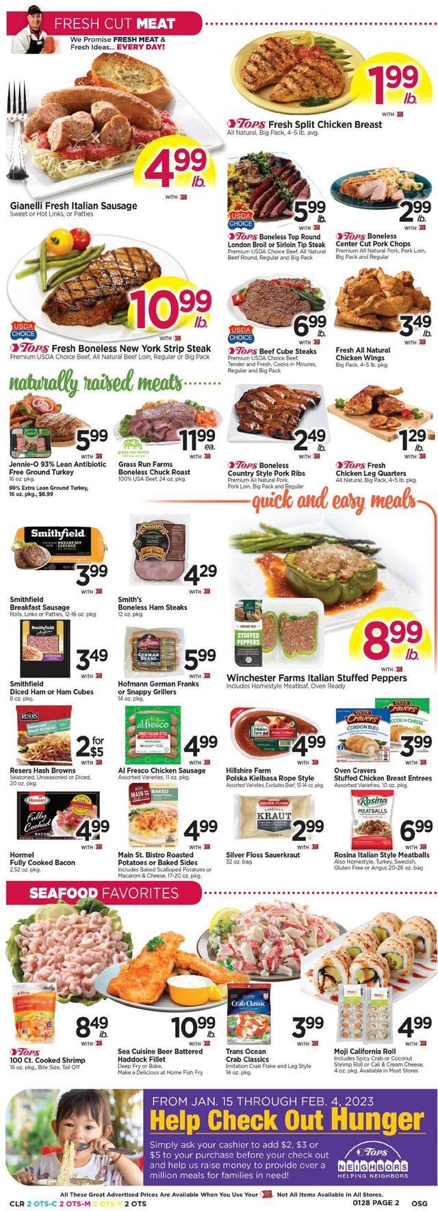 Tops Friendly Markets Ad from 01/22/2023