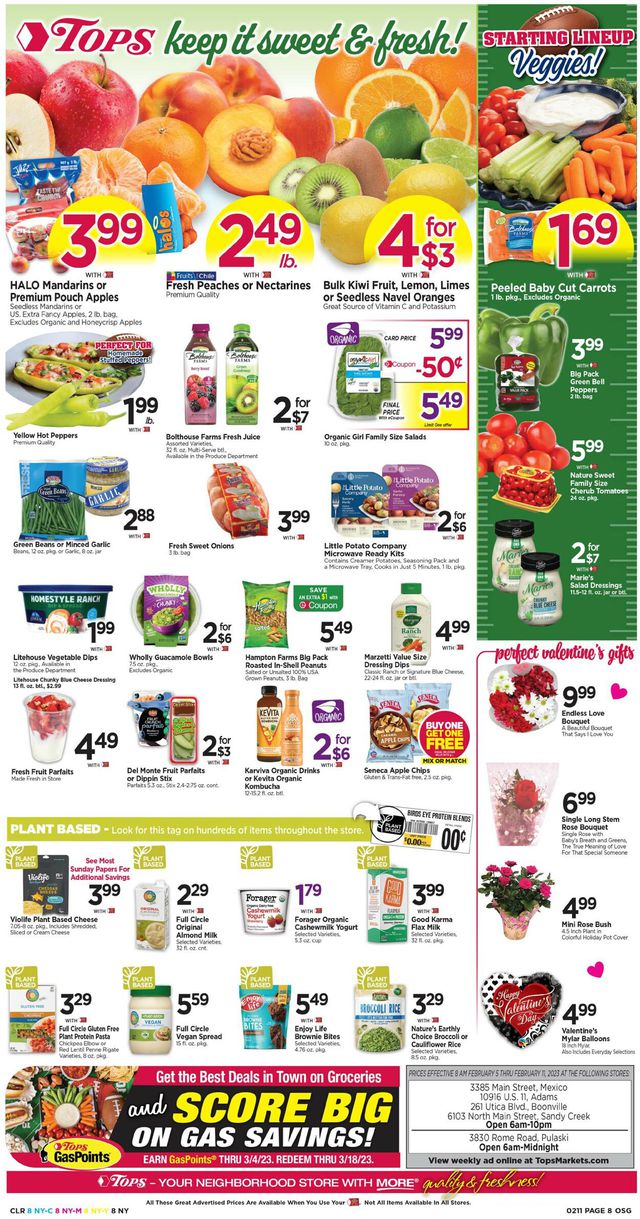 Tops Friendly Markets Ad from 02/05/2023