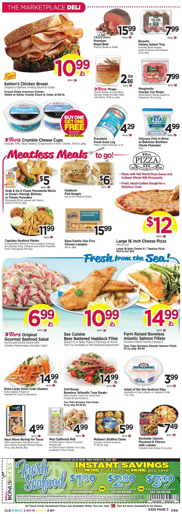 Tops Friendly Markets Ad from 02/19/2023