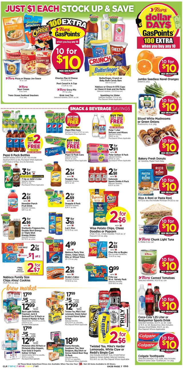 Tops Friendly Markets Ad from 04/23/2023