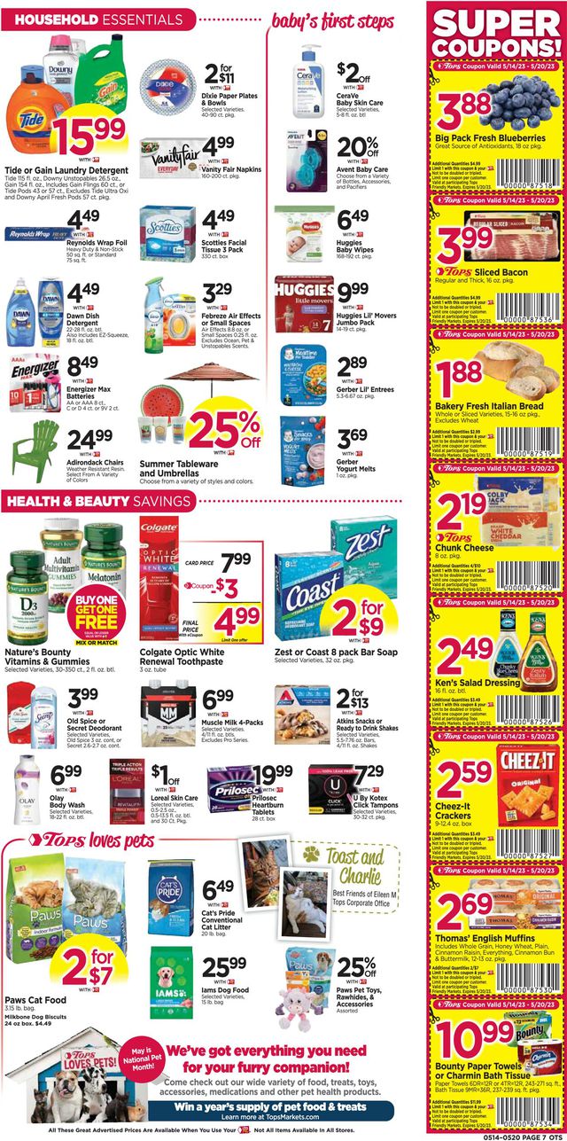 Tops Friendly Markets Ad from 05/14/2023