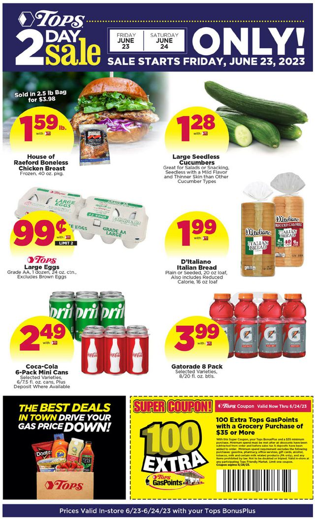 Tops Friendly Markets Ad from 06/23/2023