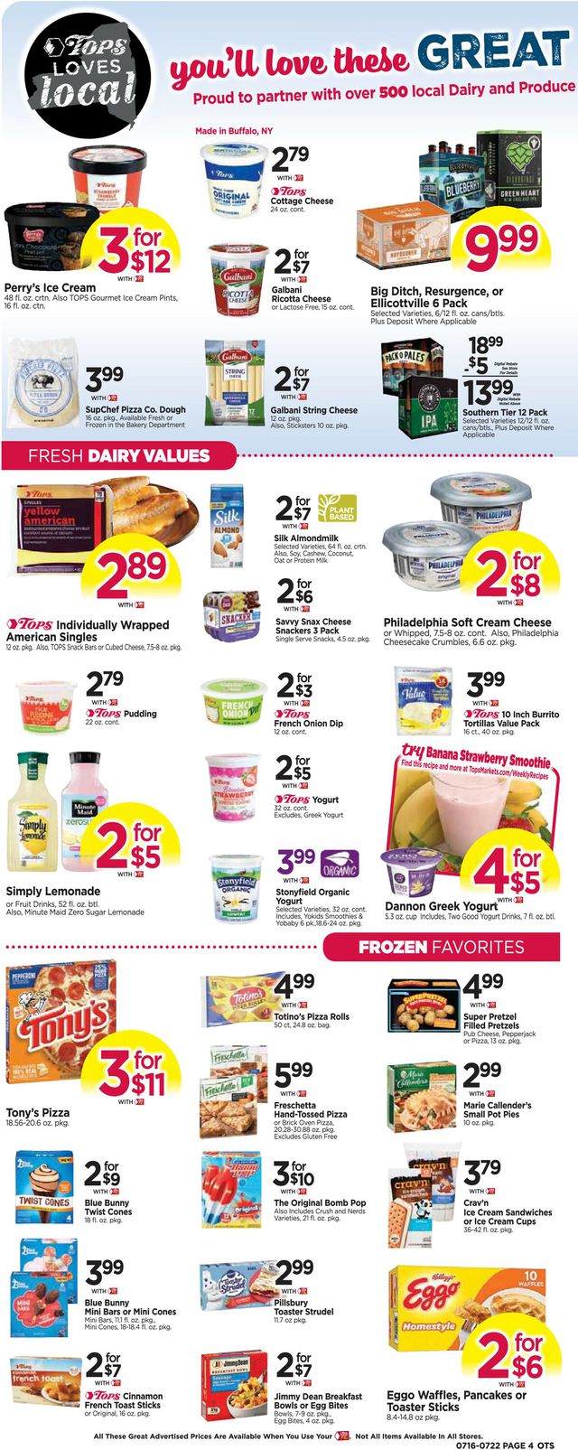 Tops Friendly Markets Ad from 07/16/2023