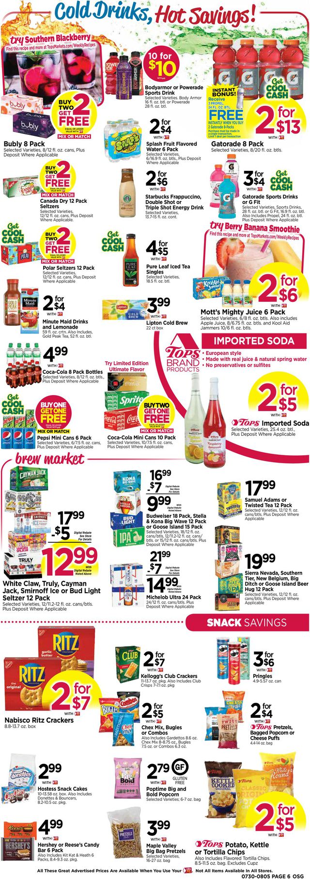 Tops Friendly Markets Ad from 07/30/2023