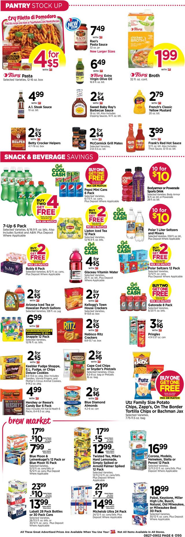 Tops Friendly Markets Ad from 08/27/2023